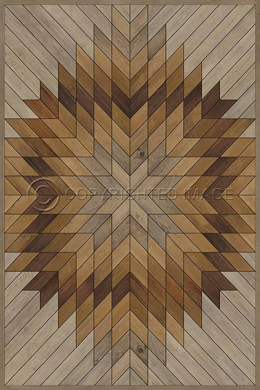 images Lodestar Erik Vinyl Floor Cloth, 96 x 140