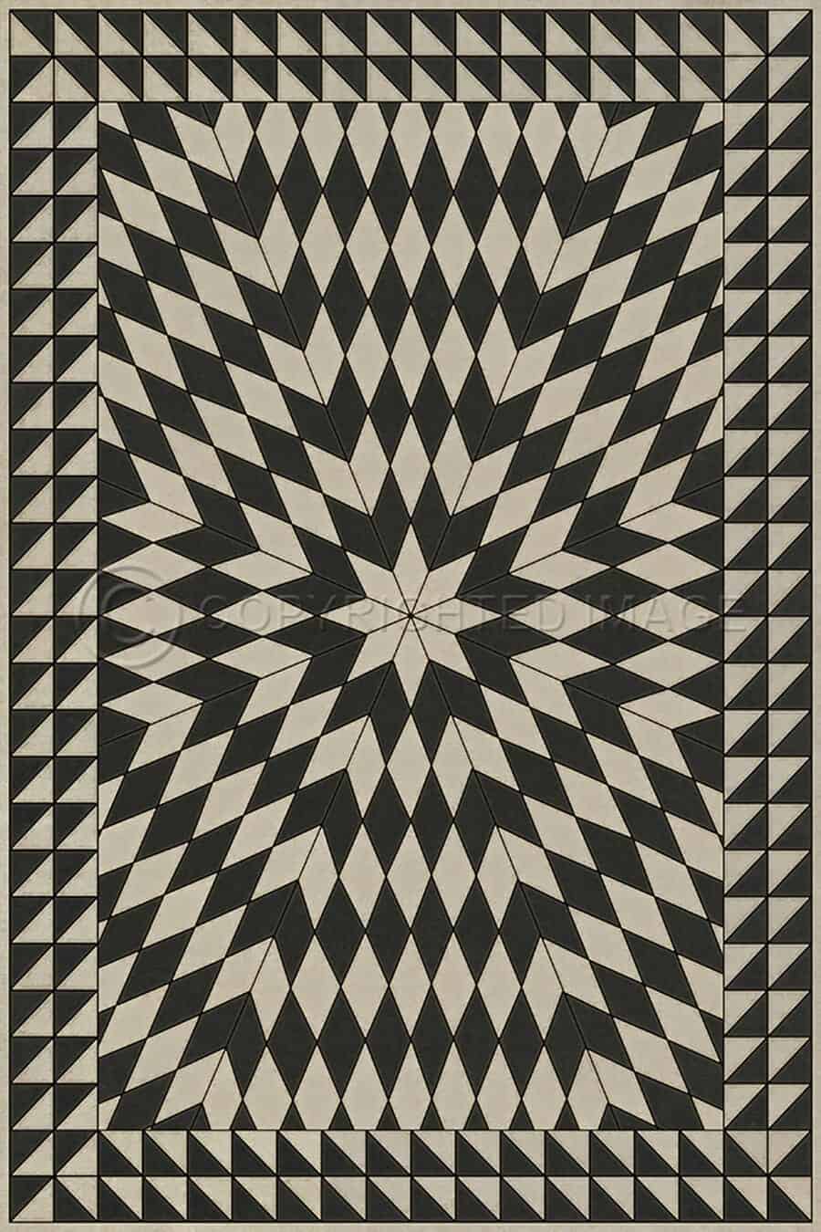 images Lucia Raven Vinyl Floor Cloth, 20 x 30, 38 x 56