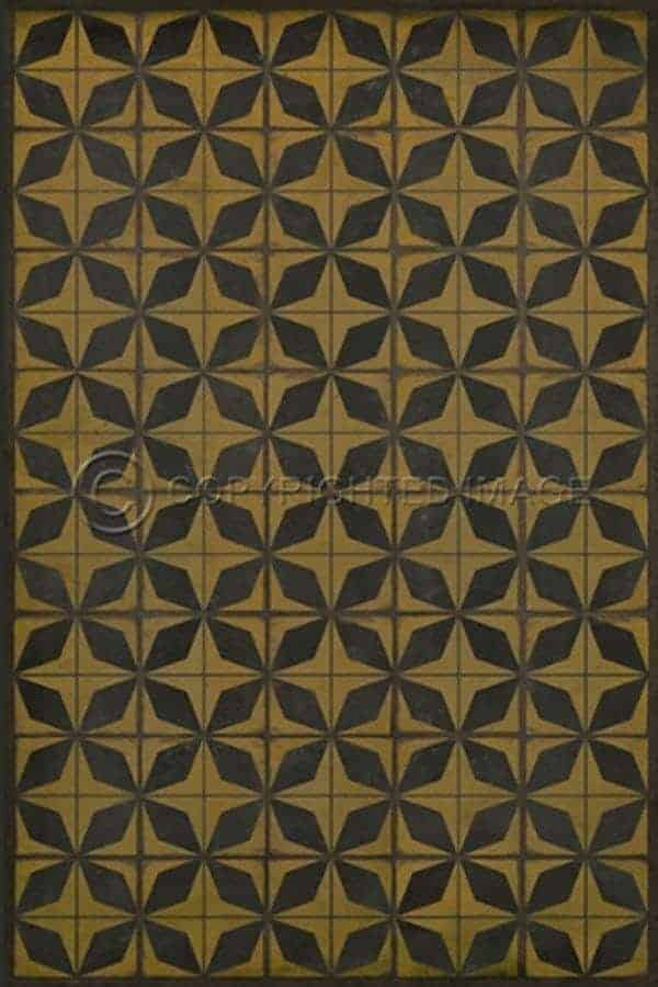 images Mustard Fortune Vinyl Floor Cloth, 20 x 30