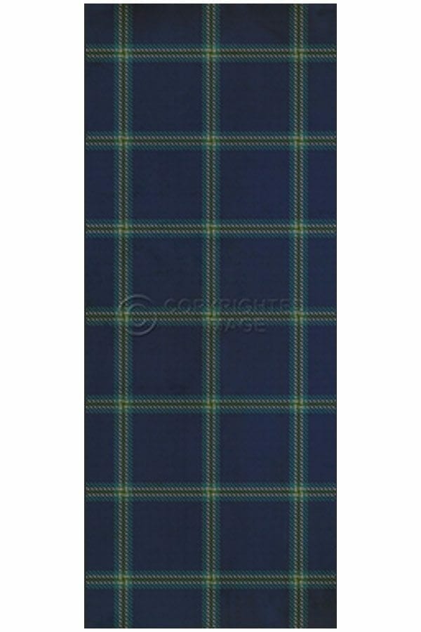 images Navy Tattersall Vinyl Floor Cloth, Runner
