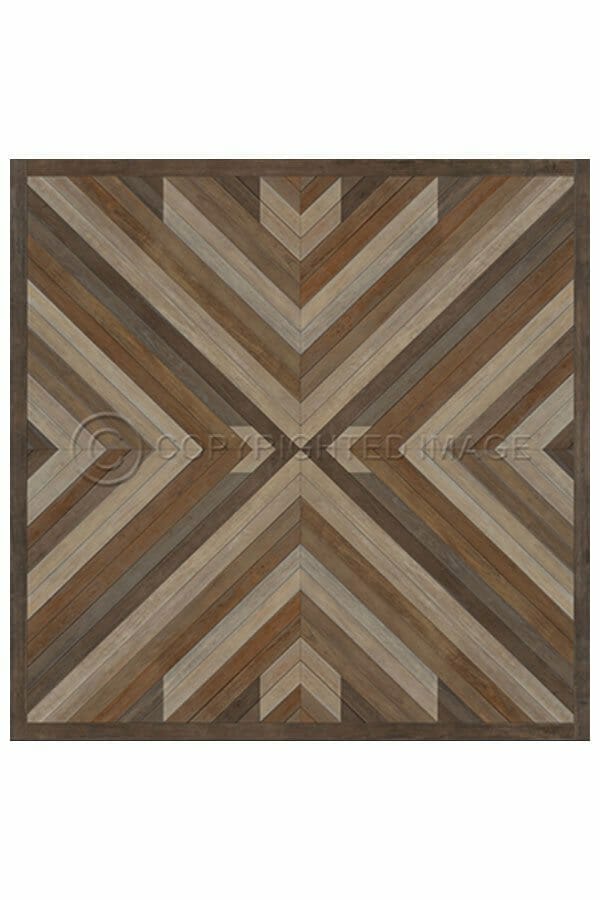 images Nordic Java Vinyl Floor Cloth, 96 x 96 Square