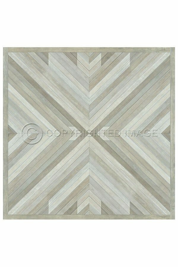 images Nordic Neutral Vinyl Floor Cloth, 96 x 96 Square