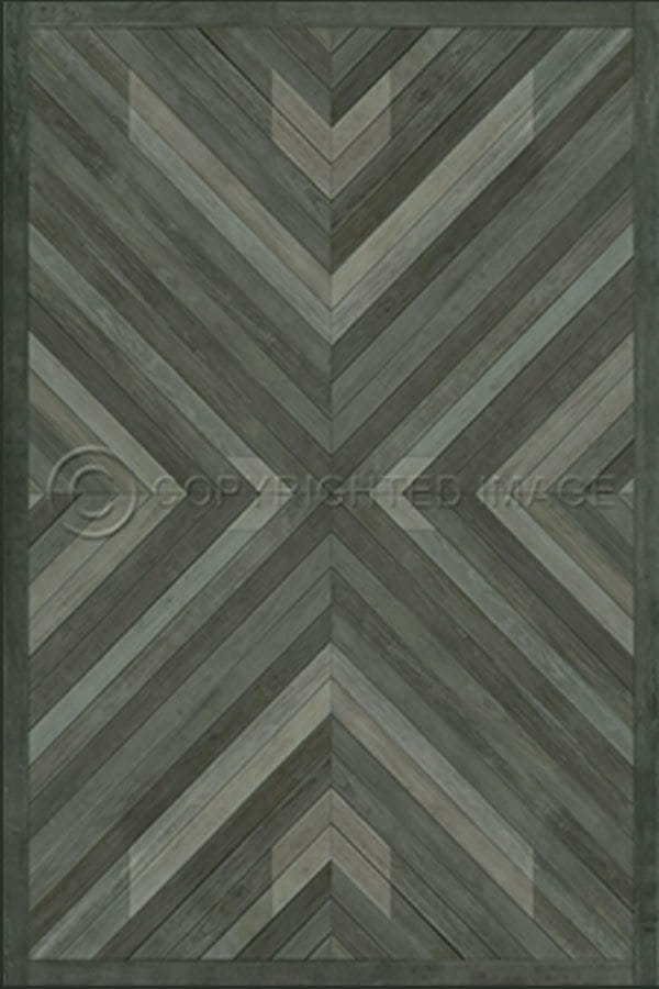 images Nordic Smoke Vinyl Floor Cloth, 52 x 76