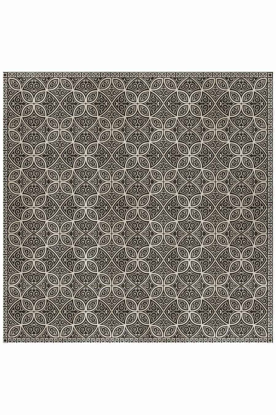 images Obsidian Illuminati Vinyl Floor Cloth, 96 x 96