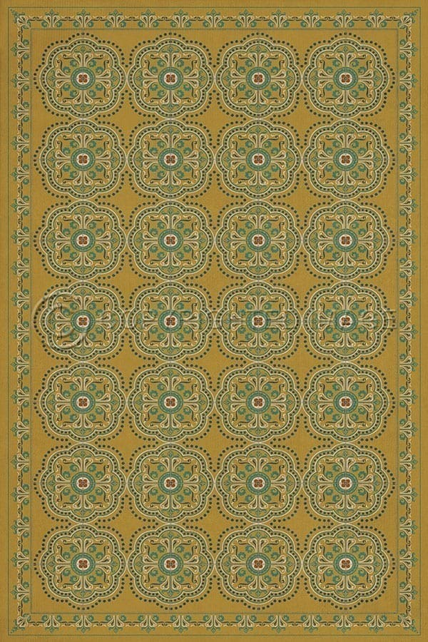 images Octavia Buttercup Vinyl Floor Cloth, 20 x 30