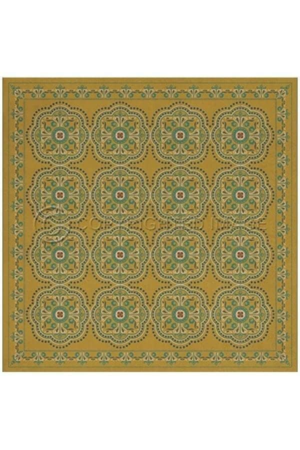 images Octavia Buttercup Vinyl Floor Cloth, 36 x 36Square