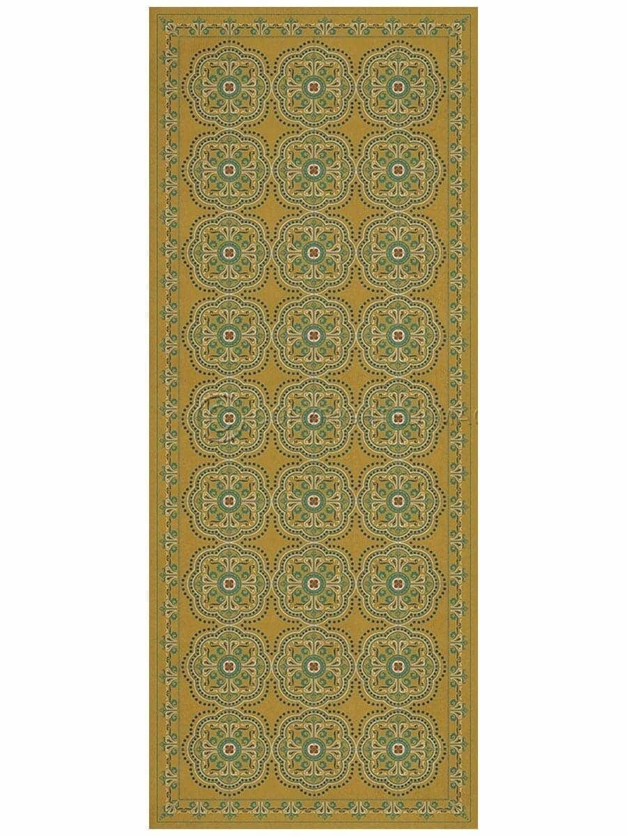 images Octavia Buttercup Vinyl Floor Cloth, 36 x 90 Runner