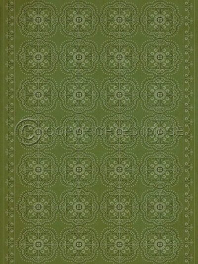 Octavia Celery Vinyl Floor Cloth, 20 x 30