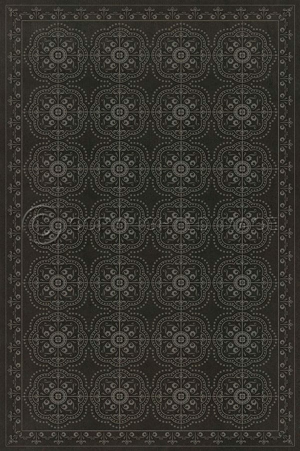 images Octavia Noir Vinyl Floor Cloth, 20 x 30