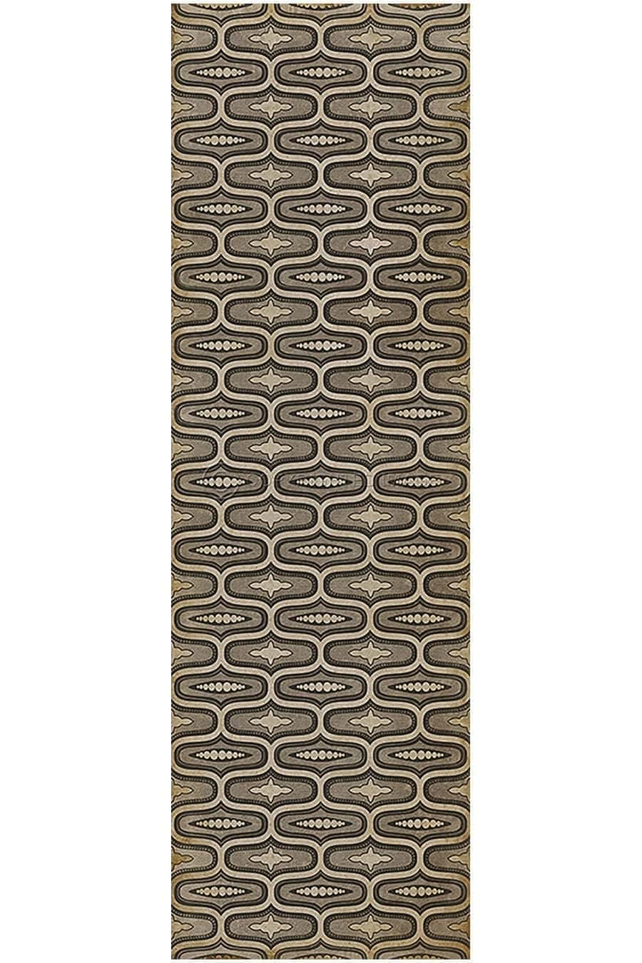 images Ottoman Elephant Vinyl Floor Cloth, 36 x 115 Runner