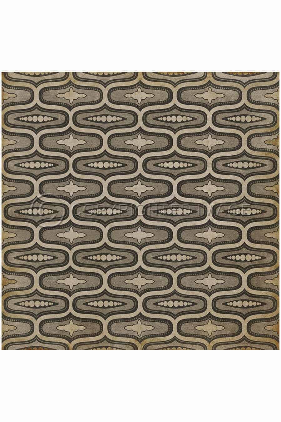 images Ottoman Elephant Vinyl Floor Cloth, 36 x 36, 48 x 48 Square