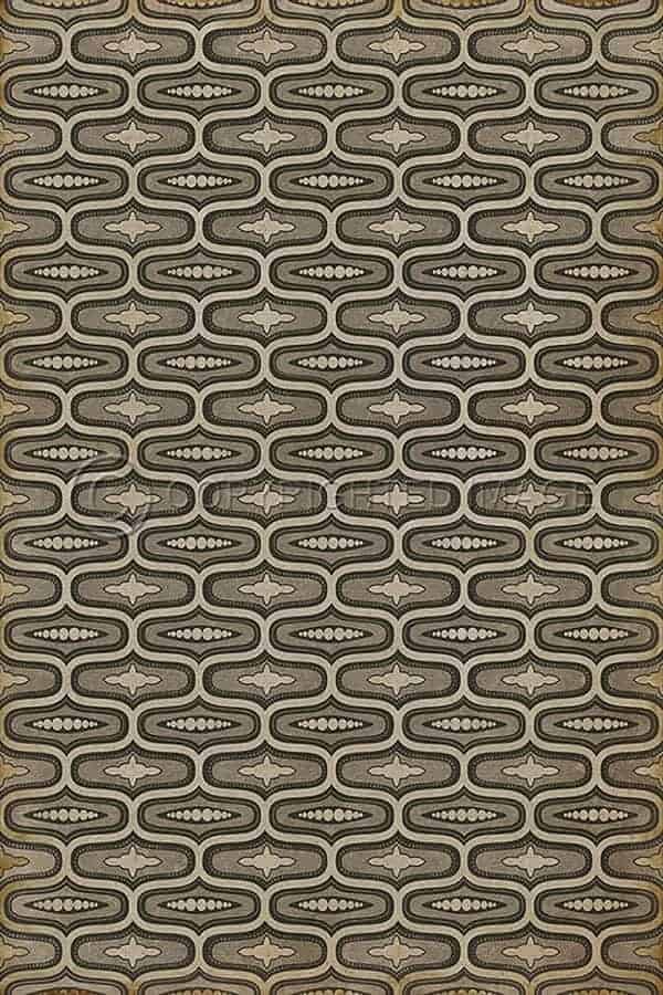 images Ottoman Elephant Vinyl Floor Cloth, 52 x 76