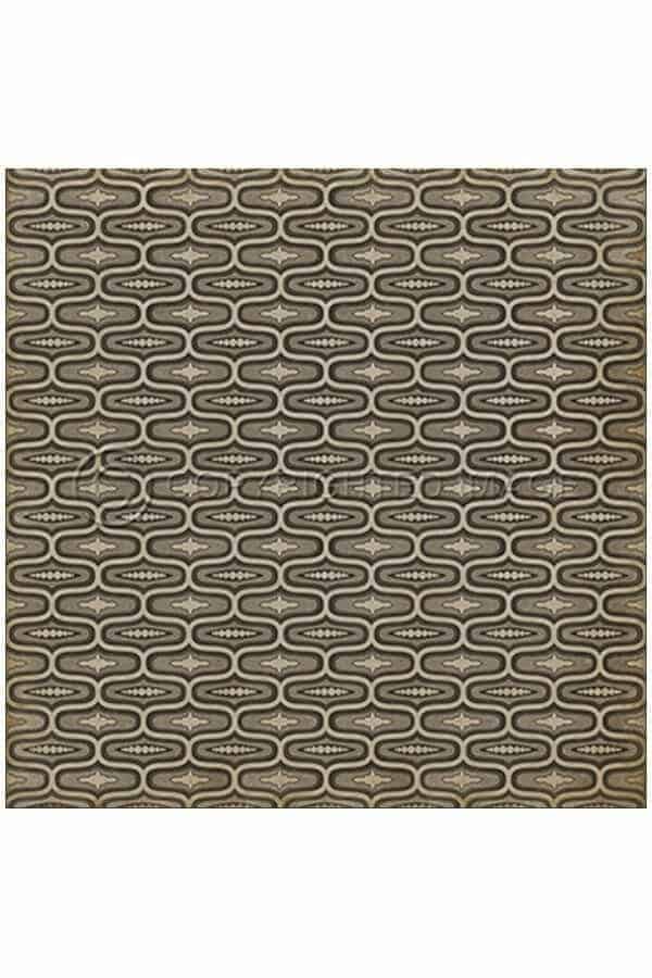 images Ottoman Elephant Vinyl Floor Cloth, 96 x 96 Square