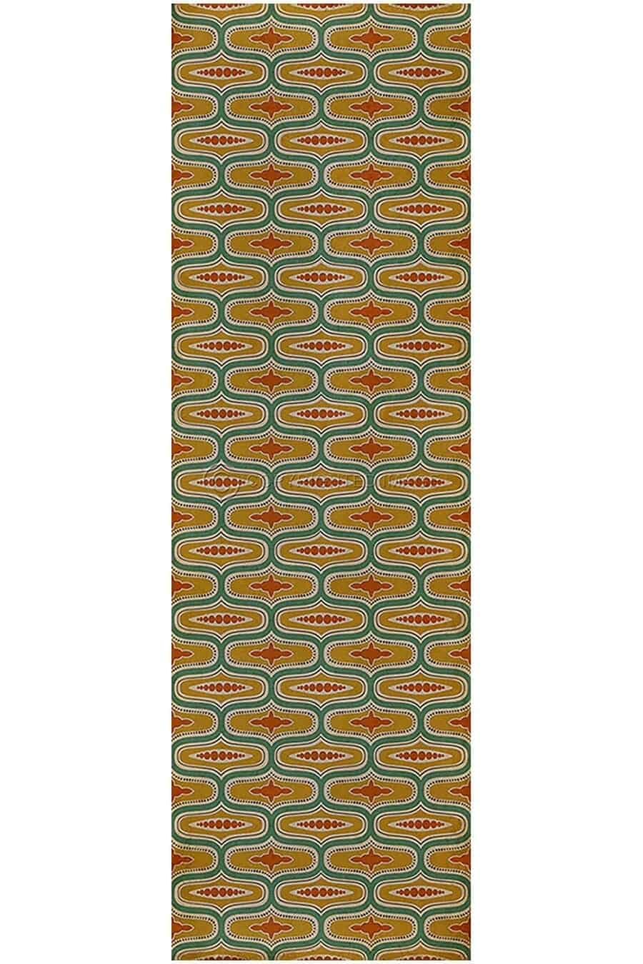 images Ottoman Garden Vinyl Floor Cloth, 36 x 115 Runner