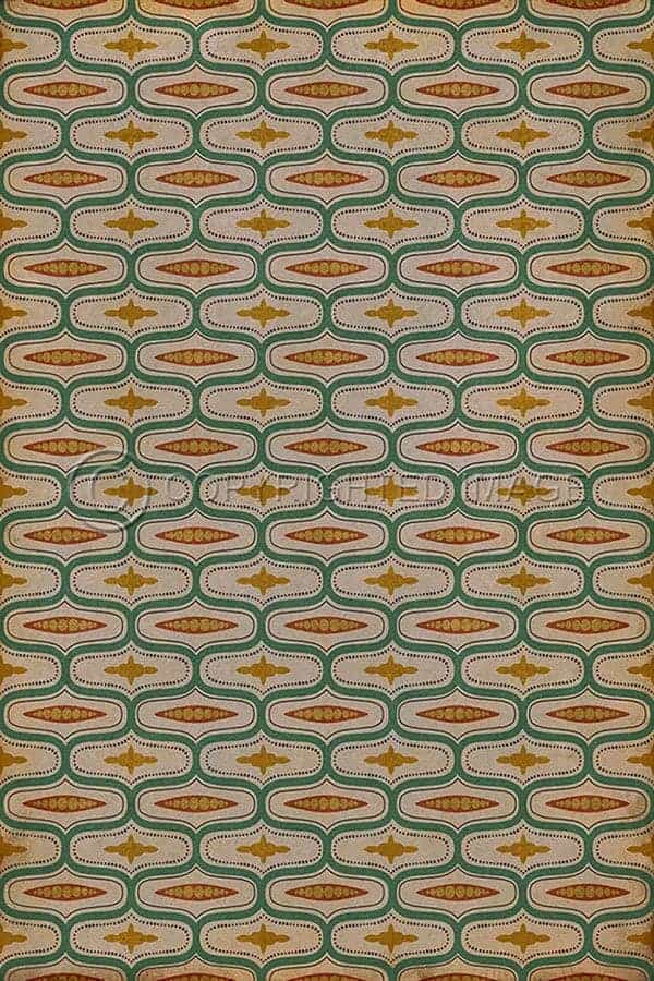 images Ottoman Grove Vinyl Floor Cloth, 52 x 76