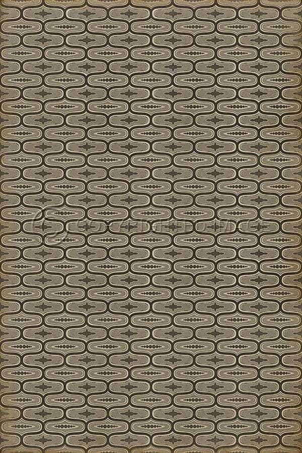 images Ottoman Silver Vinyl Floor Cloth, 96 x 140