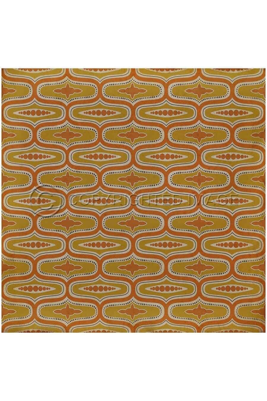 images Ottoman Sun Vinyl Floor Cloth, 36 x 36, 48 x 48-square