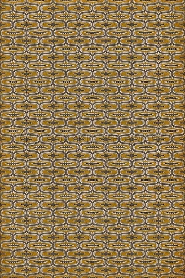 images Ottoman Gold Vinyl Floor Cloth, 96 x 140