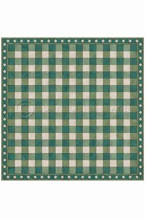 images Picnic Marion Vinyl Floor Cloth, 96 x 96 Square