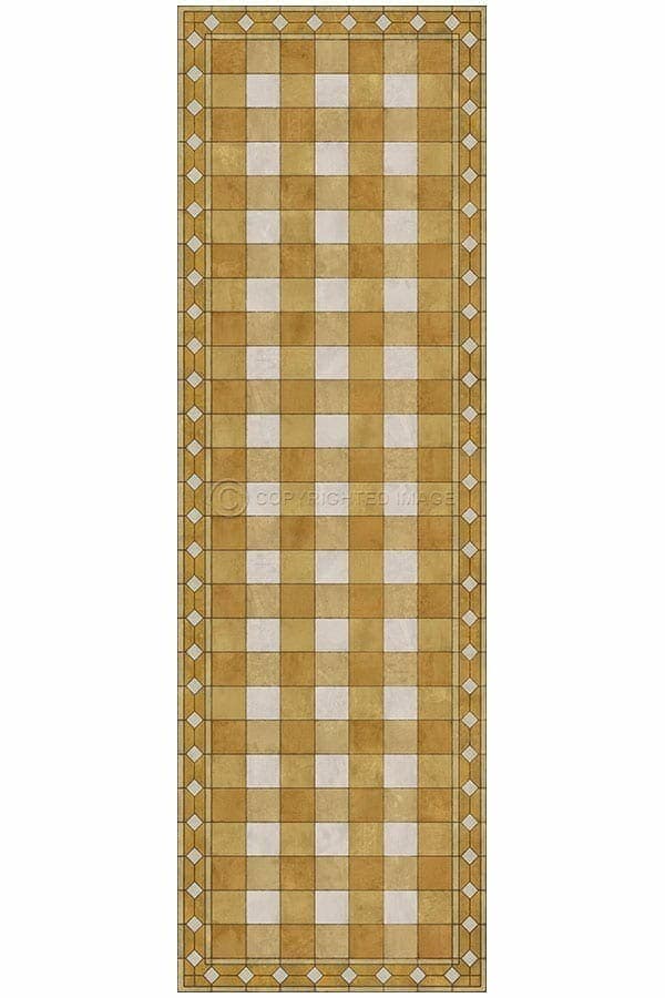 images Picnic Miranda Vinyl Floor Cloth, 36 x 115 Runner