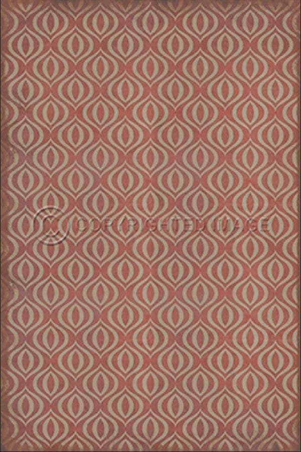 images Pink Alhambra Vinyl Floor Cloth, 96 x 140, 120 x 175