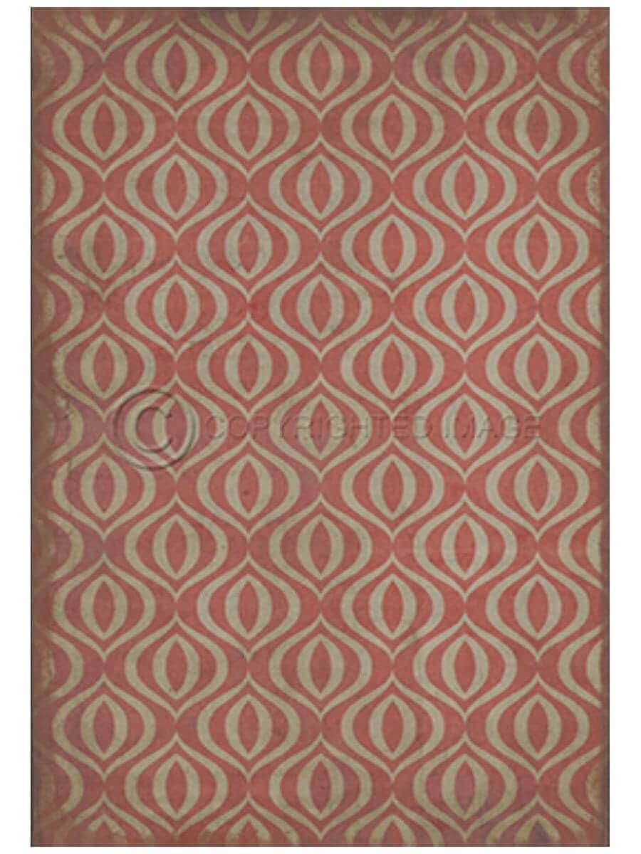 images Pink Alhambra Vinyl Floor Cloth, 20 x 30, 38 x 56, 52 x 76, 70 x 102
