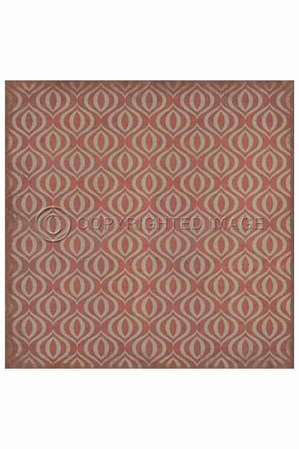 images Pink Alhambra Vinyl Floor Cloth, 96 x 96, 120 x 120 Square