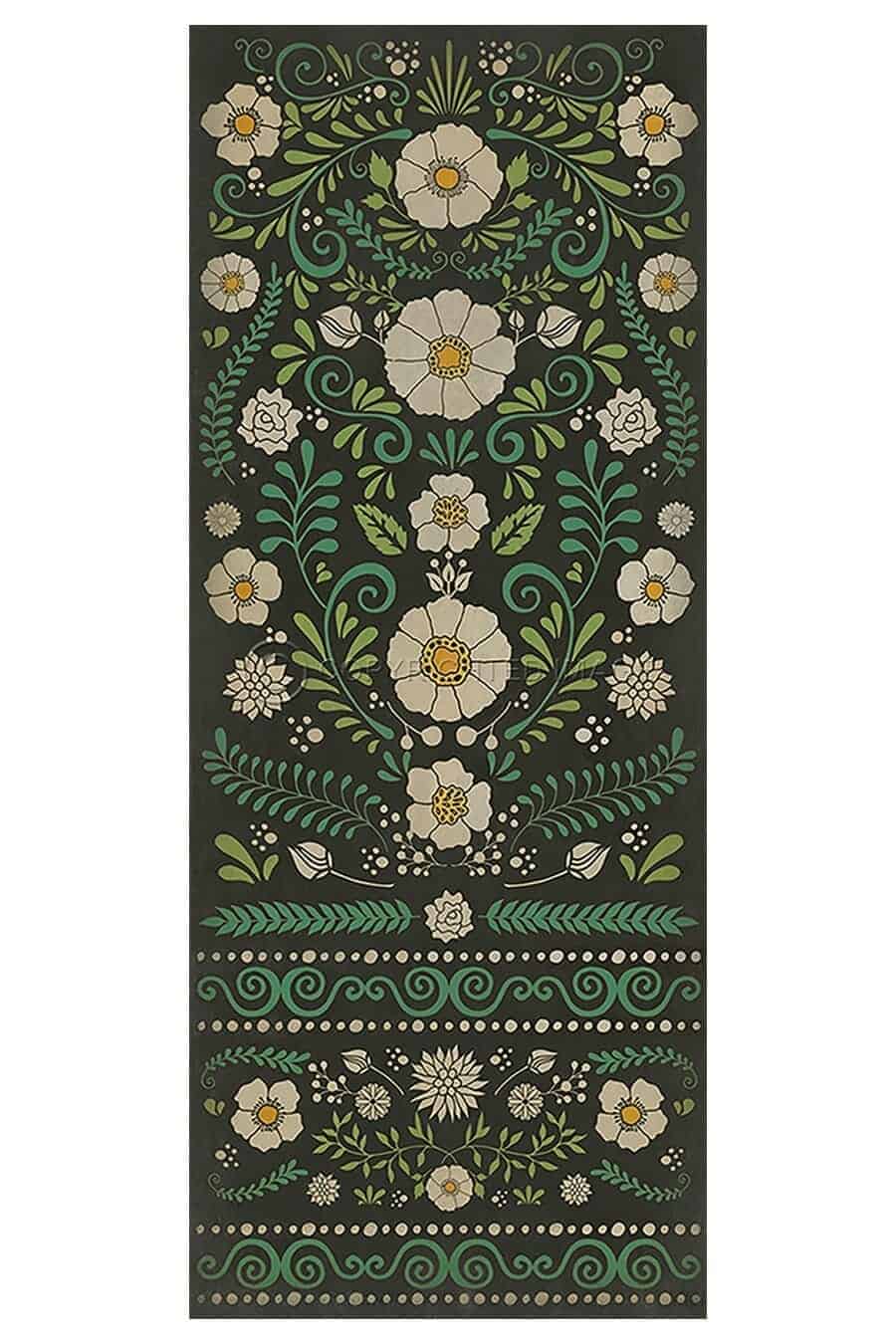 images Primer Verdant Vinyl Floor Cloth, 36 x 90 Runner