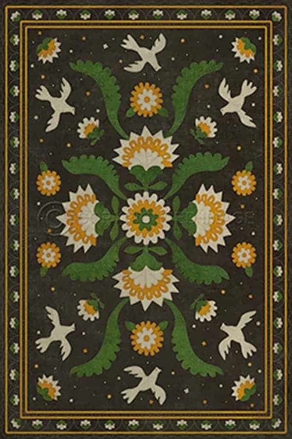 images Sampler Dandelion Vinyl Floor Cloth