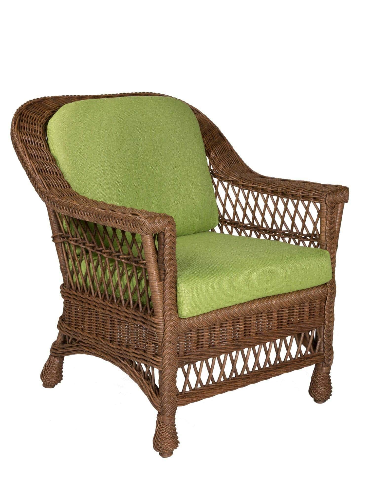 images Savannah Wicker Arm Chair, Coffee