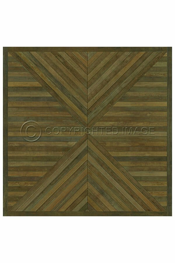 images Scandia Toffee Vinyl Floor Cloth, 96 x 96 Square