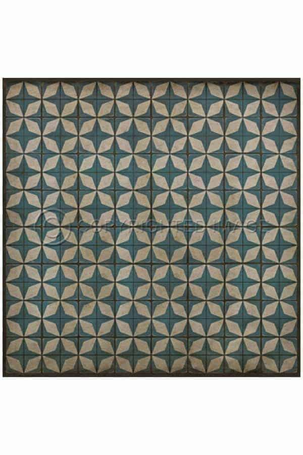 images Sky Fortune Vinyl Floor Cloth, 96 x 96 Square