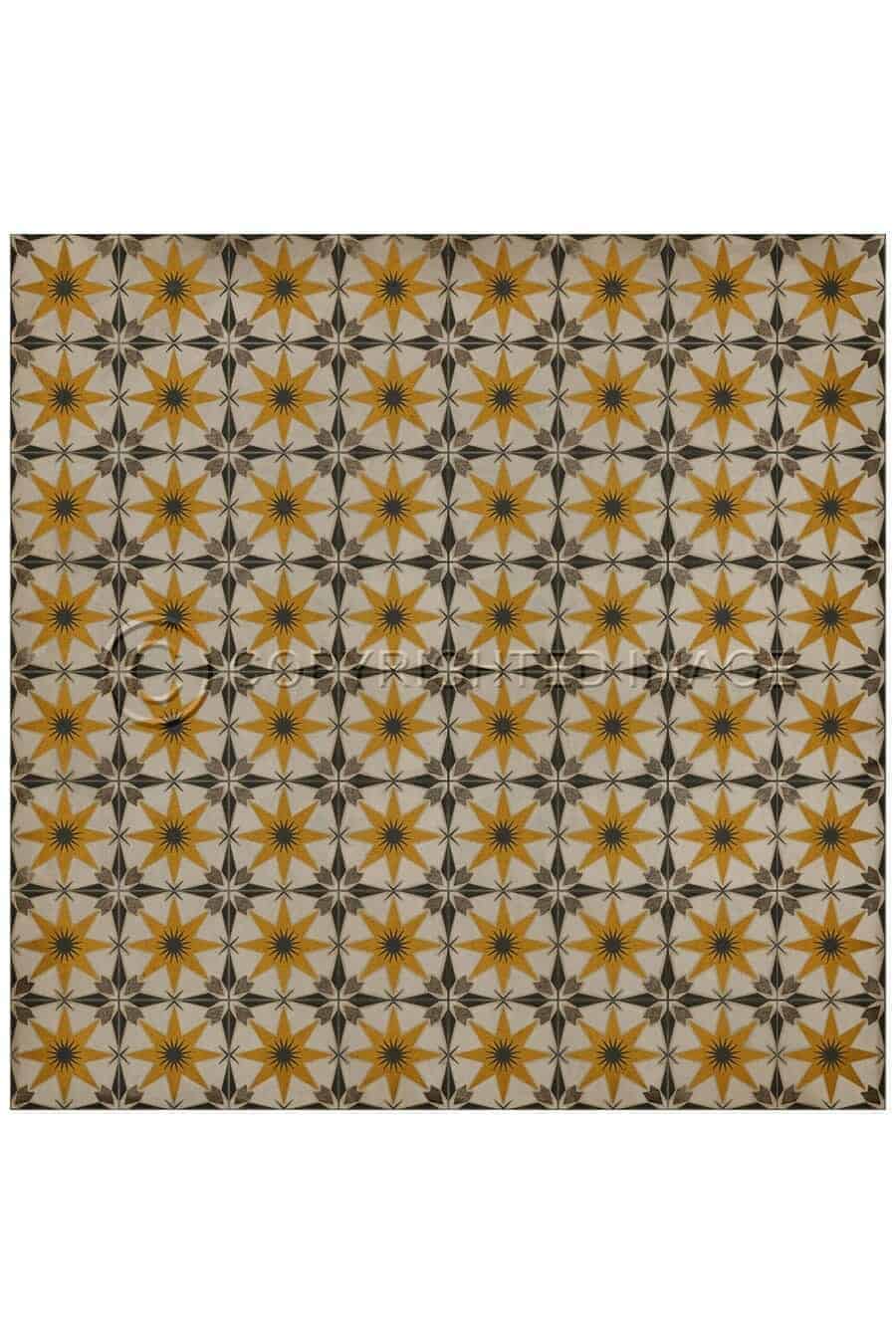 images Soleil Vinyl Floor Cloth, 96 x 96, 120 x 120 Square