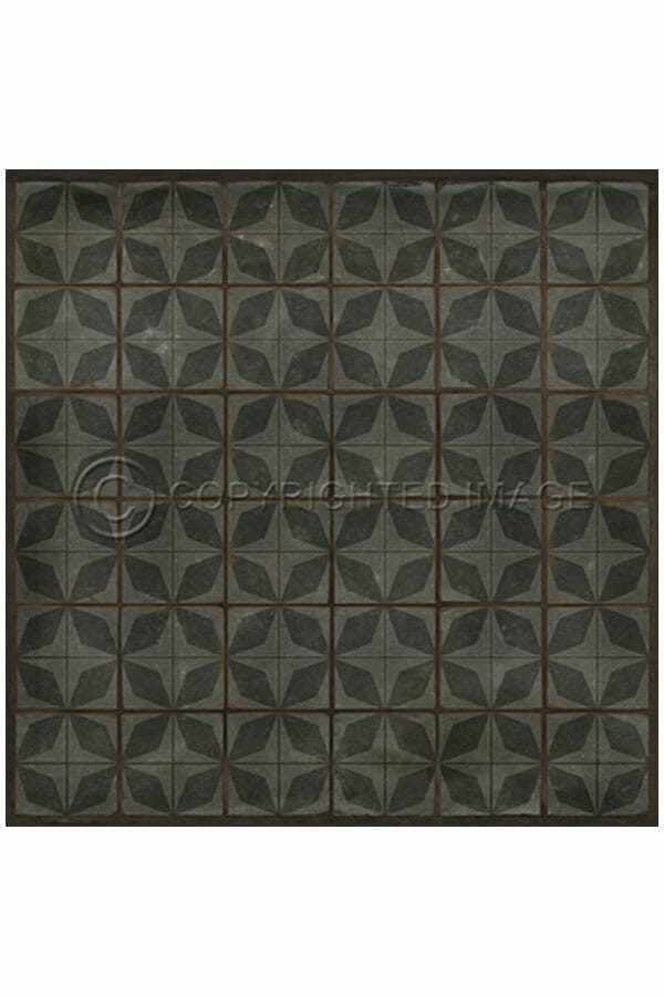 images Steel Fortune Vinyl Floor Cloth, 60 x 60, 72 x 72 Square
