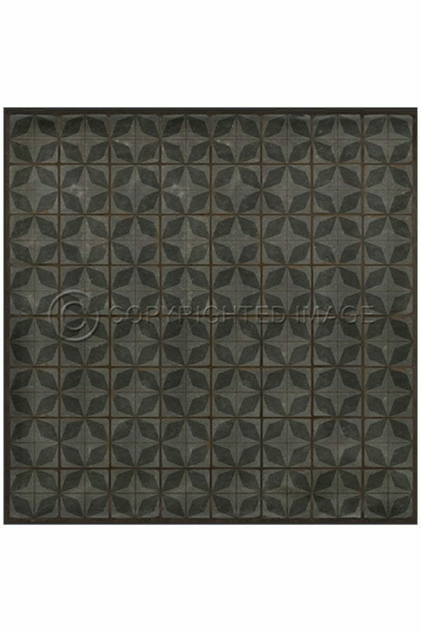 images Steel Fortune Vinyl Floor Cloth, 96 x 96 Square