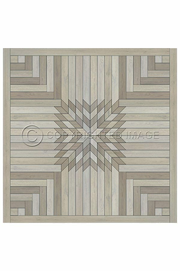 images Stonehurst Alabaster Vinyl Floor Cloth, 36 x 36 Square