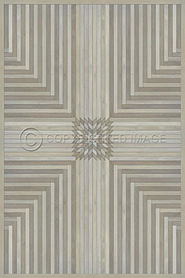images Stonehurst Alabaster Vinyl Floor Cloth, 96 x 140