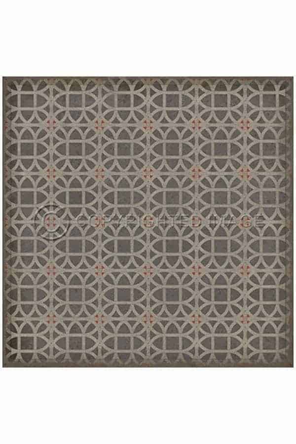 images Spicher Vinyl Floor Cloths, Stone Lacework Vinyl Floor Cloth, 60 x 60 Square