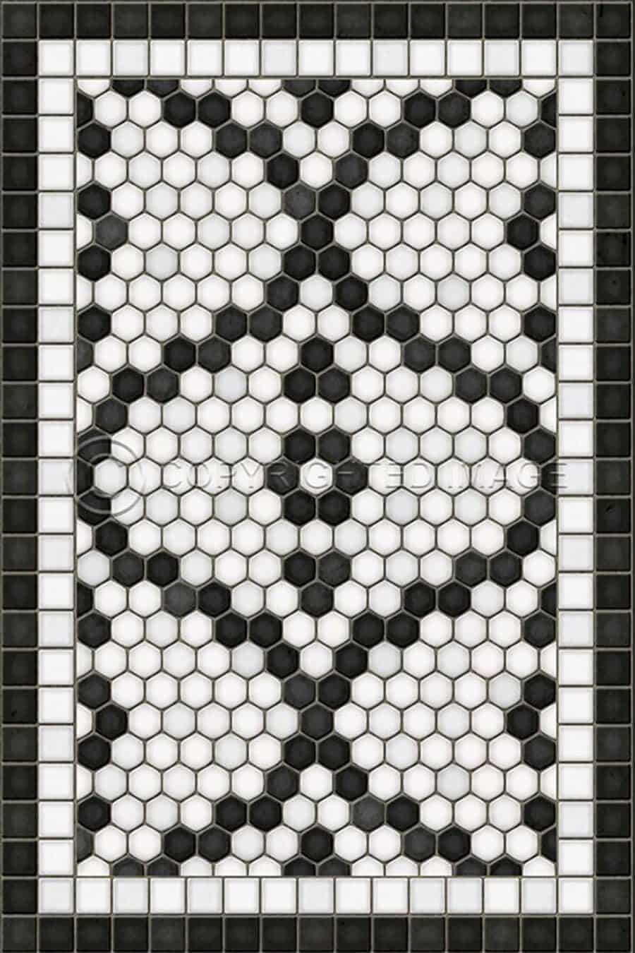images Tesserae Helen Vinyl Floor Cloth, 20 x 30