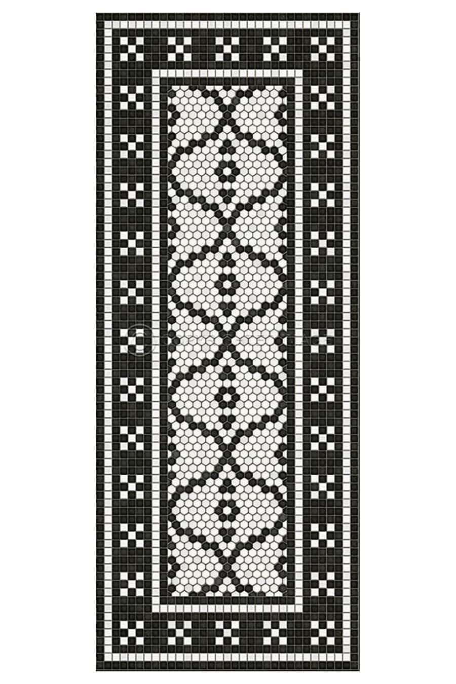 images Tesserae Helen Vinyl Floor Cloth, 36 x 90 Runner