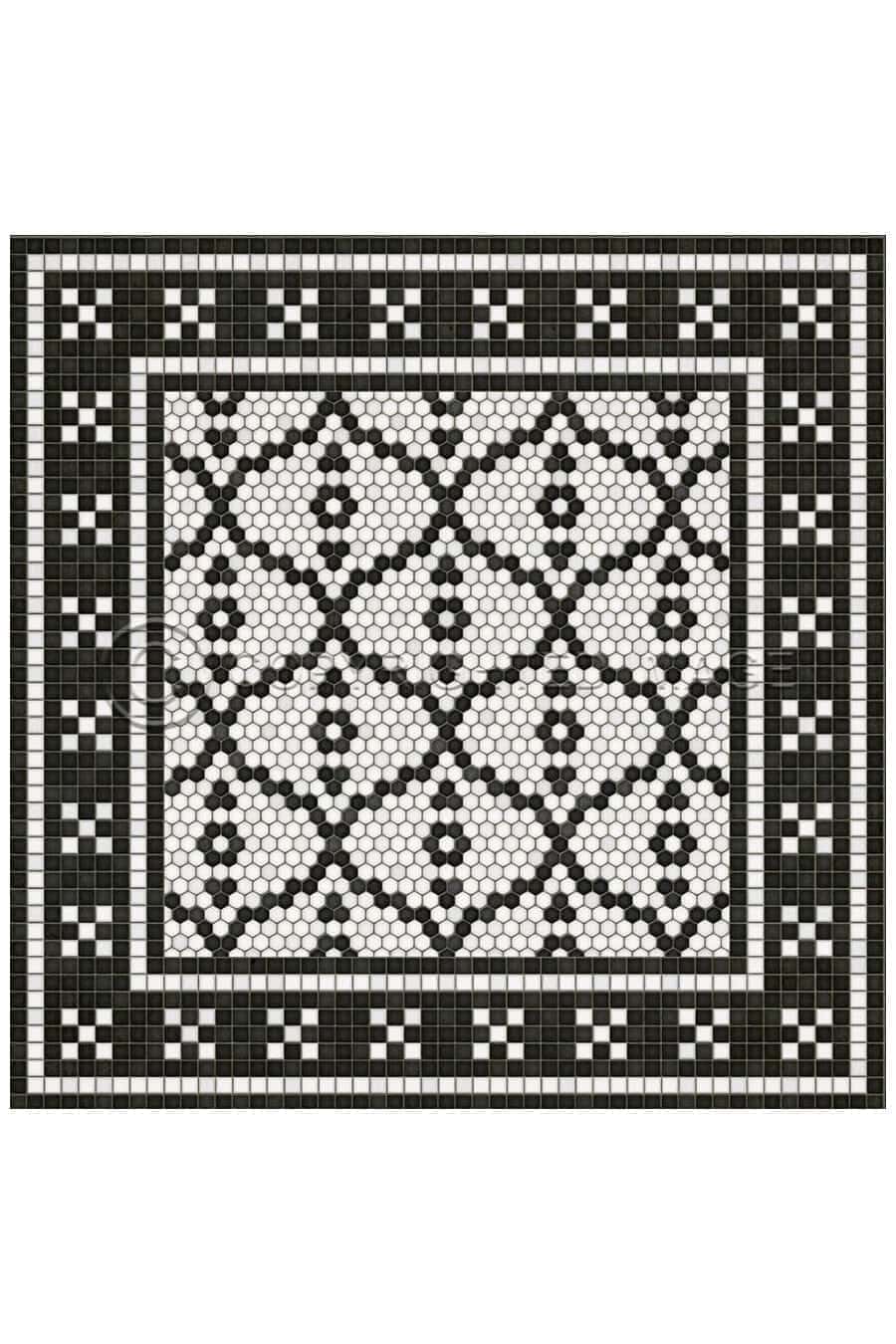 images Tesserae Helen Vinyl Floor Cloth, 60 x 60