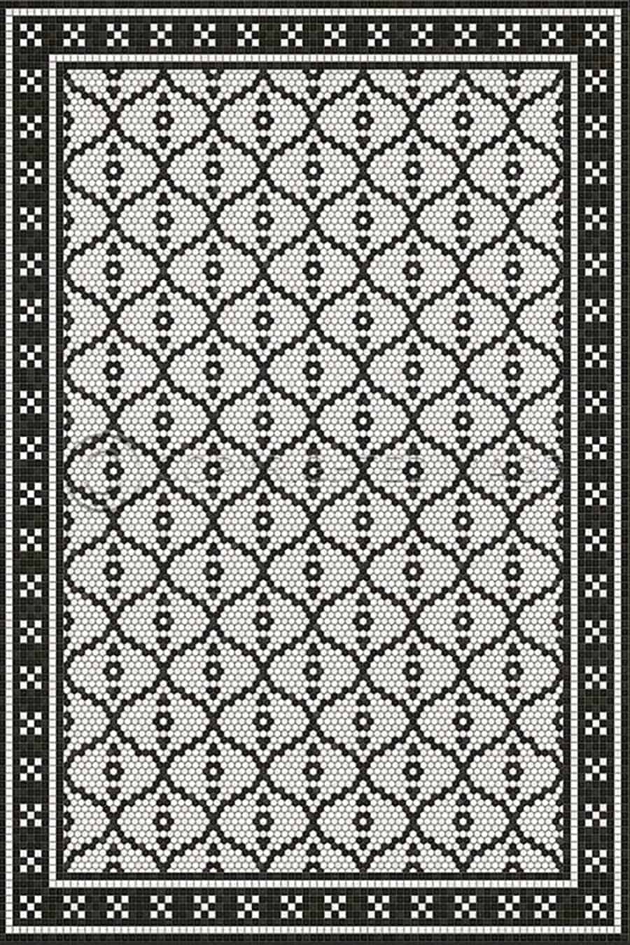 images Tesserae Helen Vinyl Floor Cloth, -96 x 140