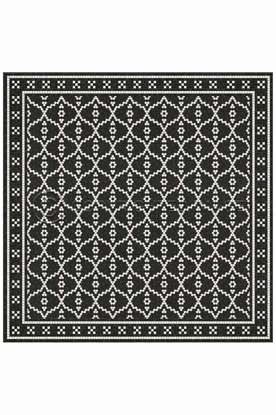images Tesserae Paris Vinyl Floor Cloth, 120 x 120