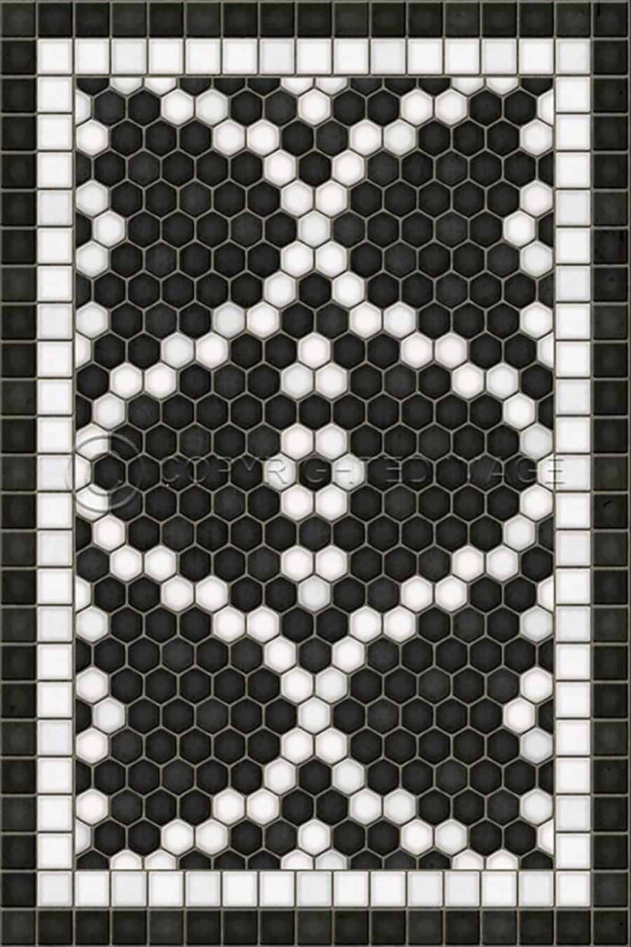 images Tesserae Paris Vinyl Floor Cloth, 20 x 30