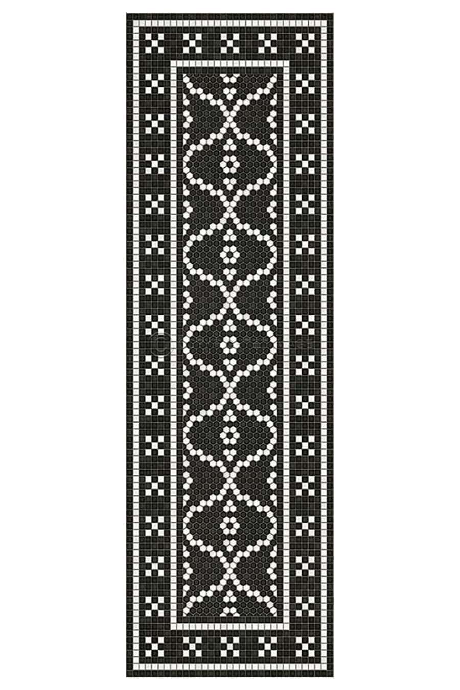 images Tesserae Paris Vinyl Floor Cloth, 36 x 115 Runner