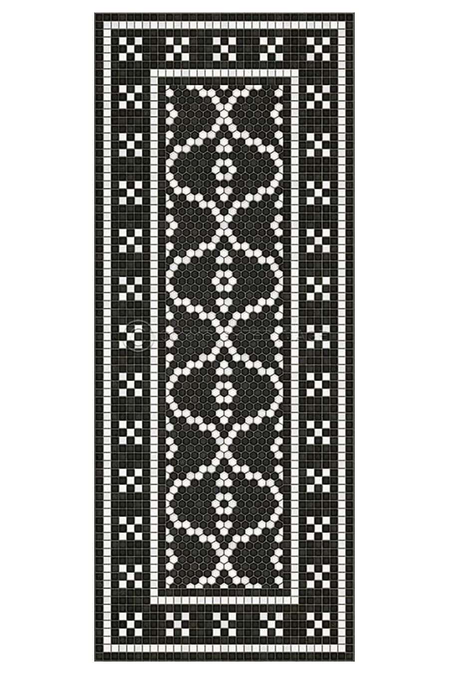 images Tesserae Paris Vinyl Floor Cloth, 36 x 90 Runner