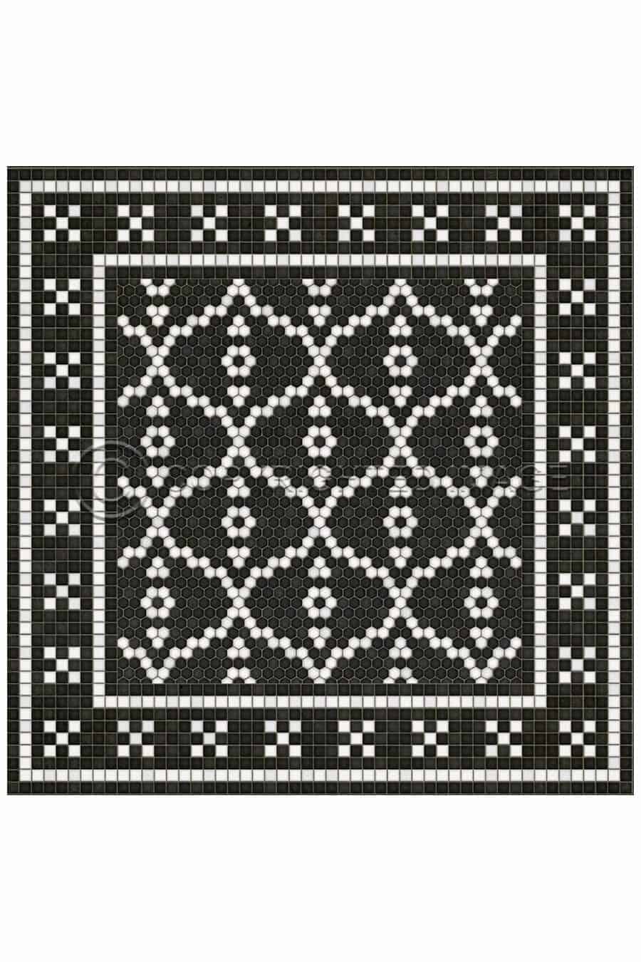 images Tesserae Paris Vinyl Floor Cloth, 60 x 60