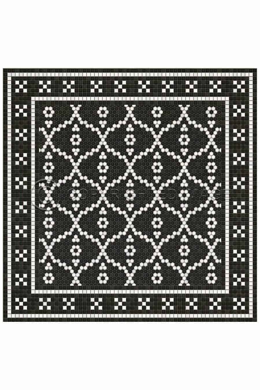 images Tesserae Paris Vinyl Floor Cloth, 72 x 72