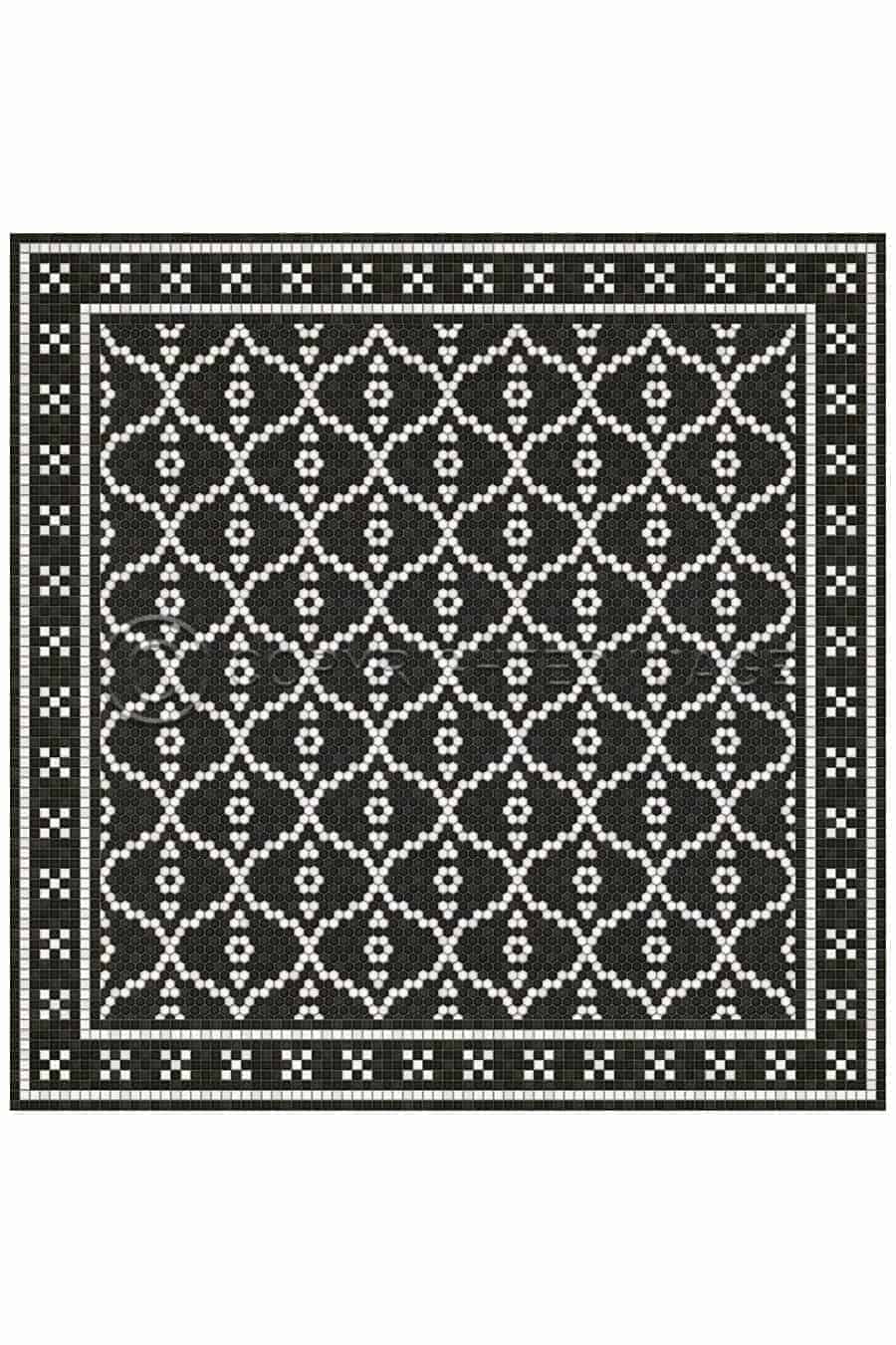 images Tesserae Paris Vinyl Floor Cloth, 96 x 96