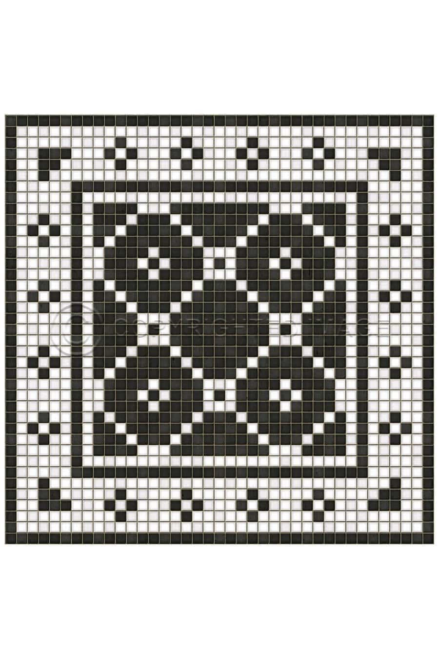 images Tesserae Pella Vinyl Floor Cloth, 36 x 36